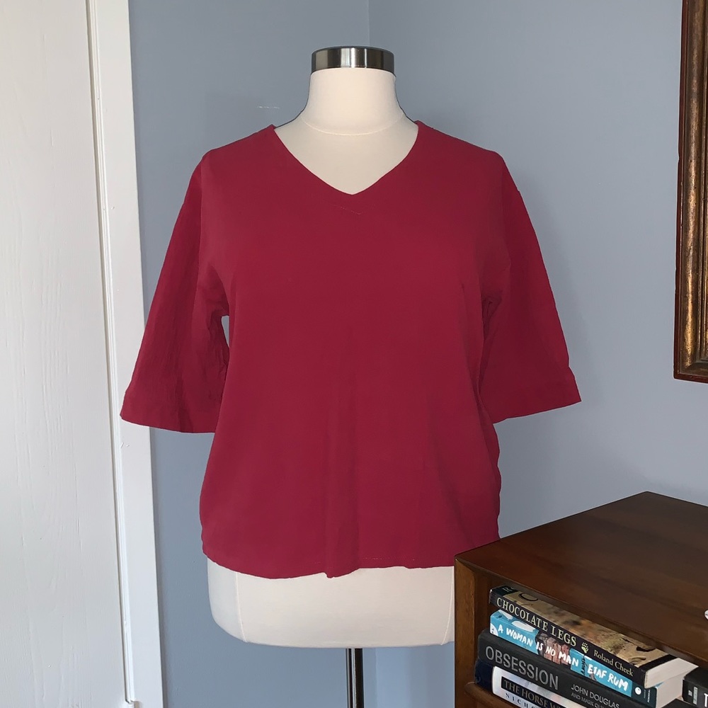 V-neck top